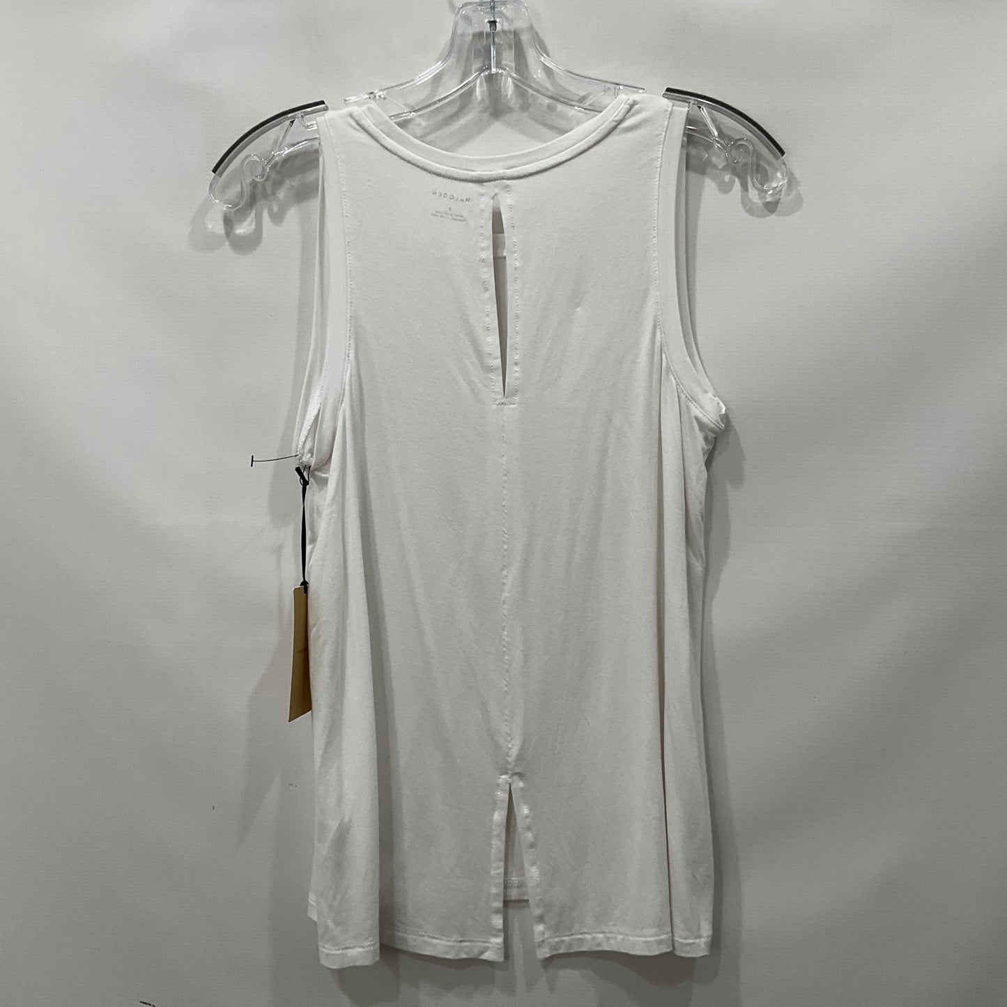 White Top Sleeveless Basic Halogen, Size S