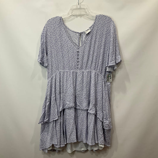 Purple Dress Casual Short Altard State, Size 3X
