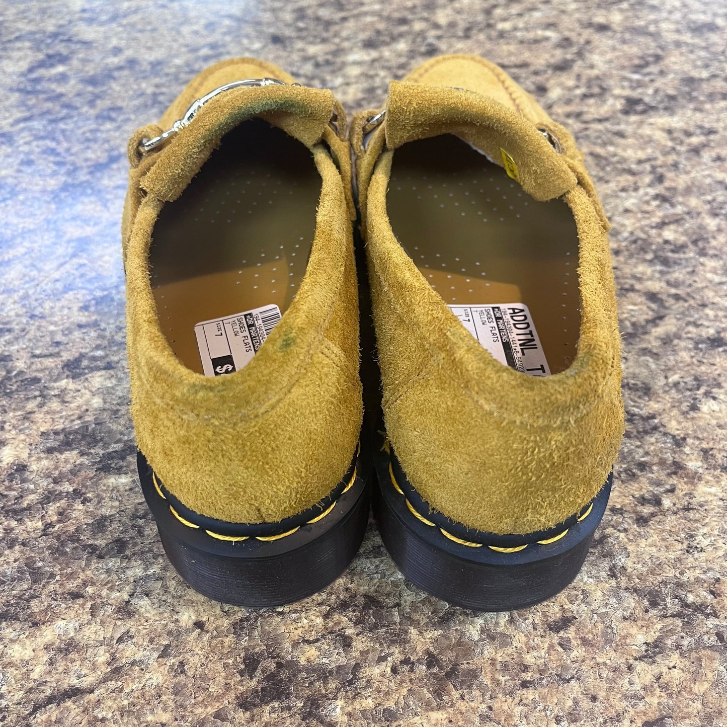 Yellow Shoes Flats Dr Martens, Size 7