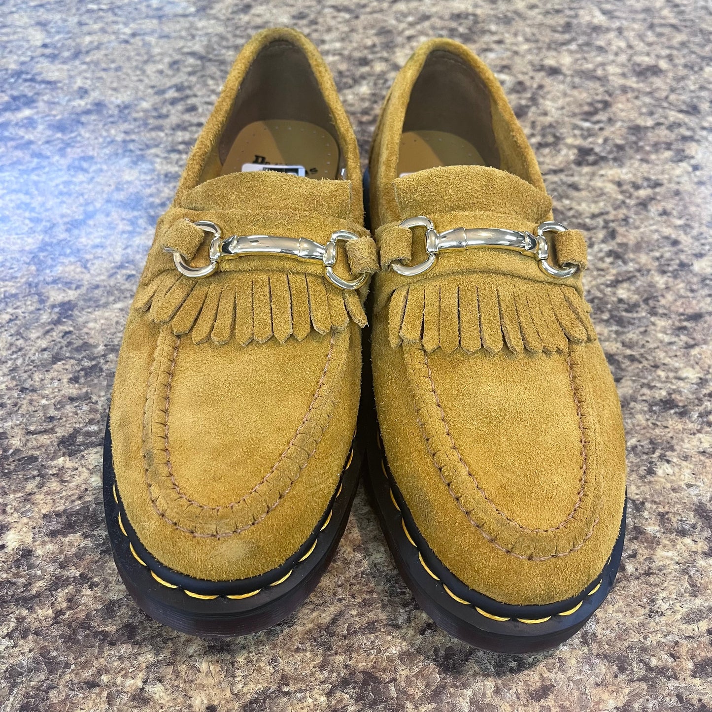 Yellow Shoes Flats Dr Martens, Size 7