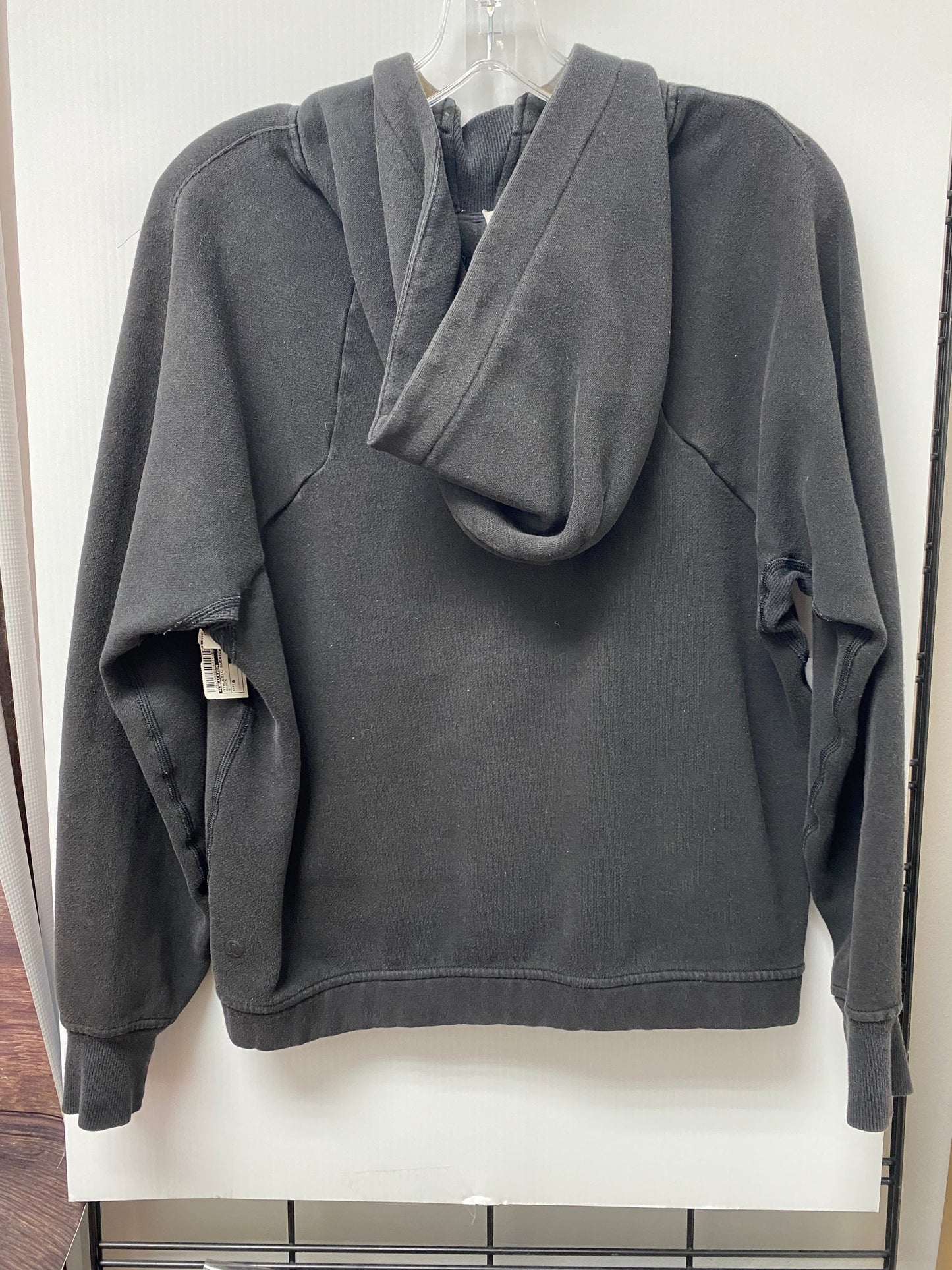 Athletic Sweatshirt Hoodie By Lululemon In Black, Size: 6