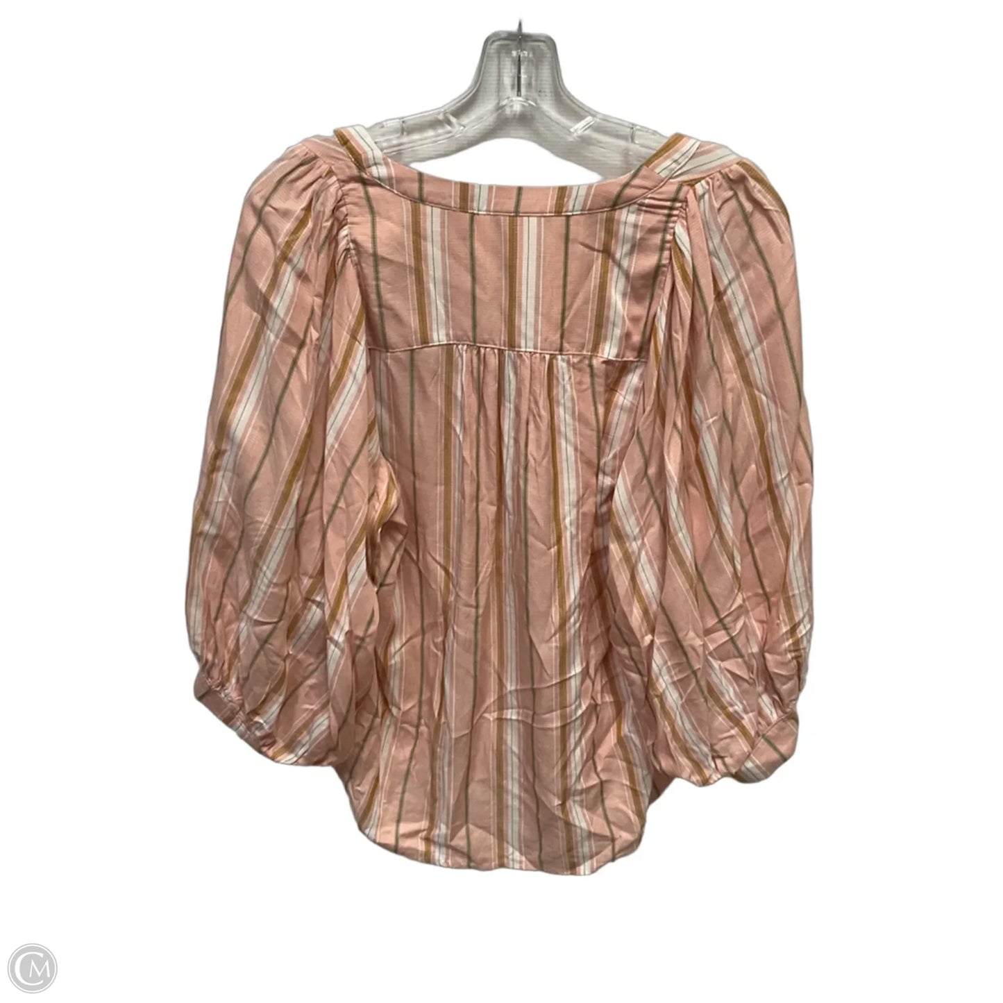 Top Long Sleeve By Maeve In Pink, Size: S