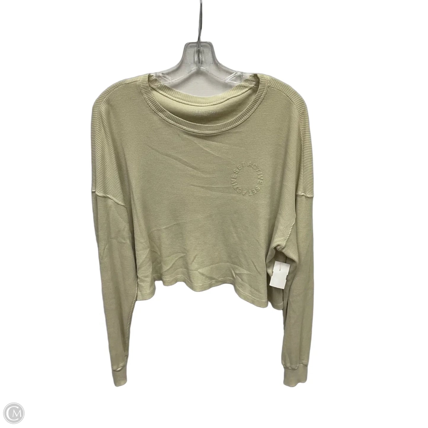Top Long Sleeve By Clothes Mentor In Beige, Size: M