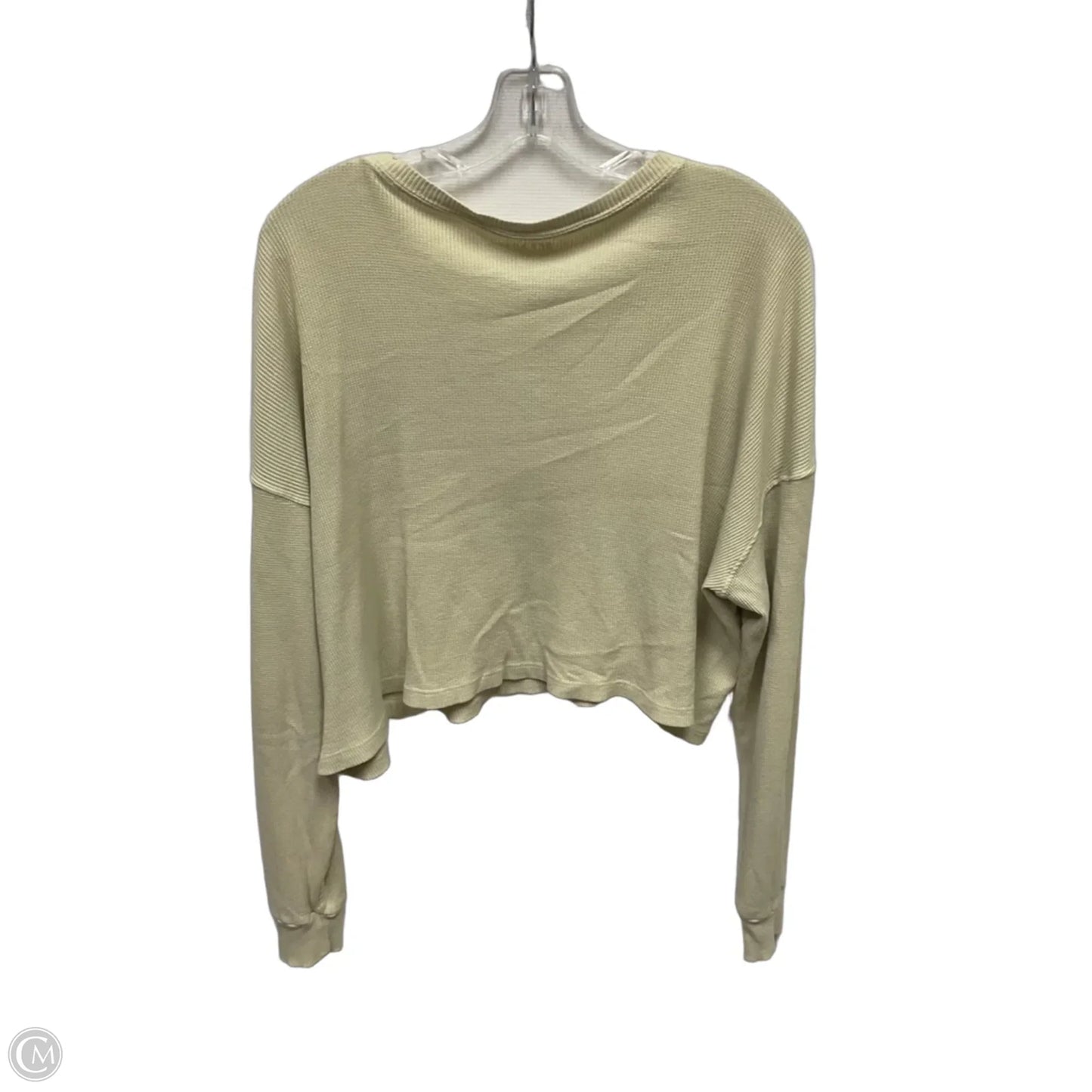 Top Long Sleeve By Clothes Mentor In Beige, Size: M