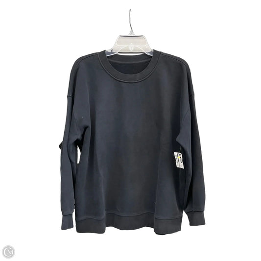 Athletic Sweatshirt Crewneck By Lululemon In Black, Size: M