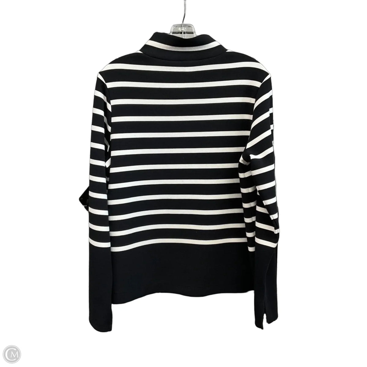 Top Long Sleeve By Spanx In Striped Pattern, Size: L