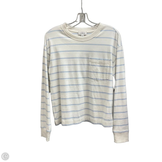 Top Long Sleeve By Evereve In White, Size: S