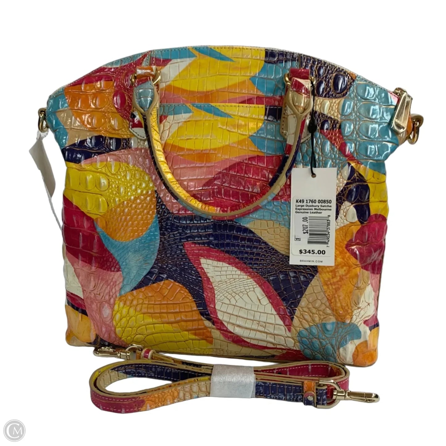 Handbag Designer By Brahmin, Size: Large