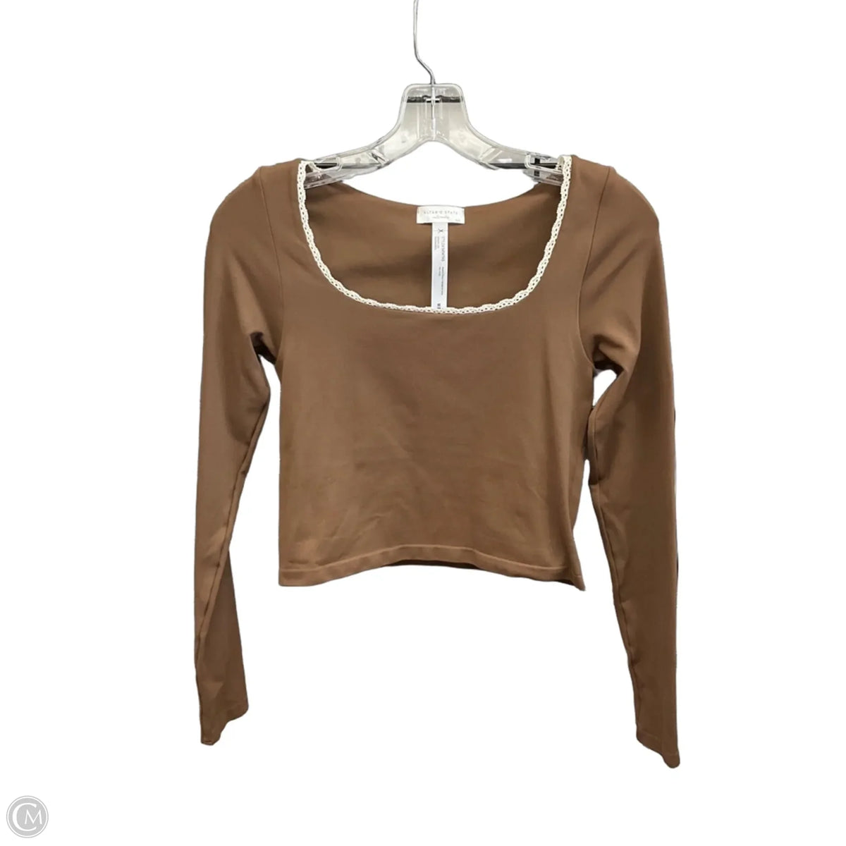 Top Long Sleeve By Altard State In Brown, Size: M
