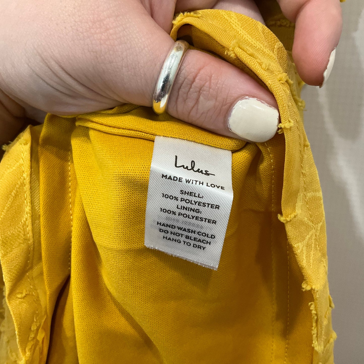 Yellow Dress Casual Short Lulus, Size Xl