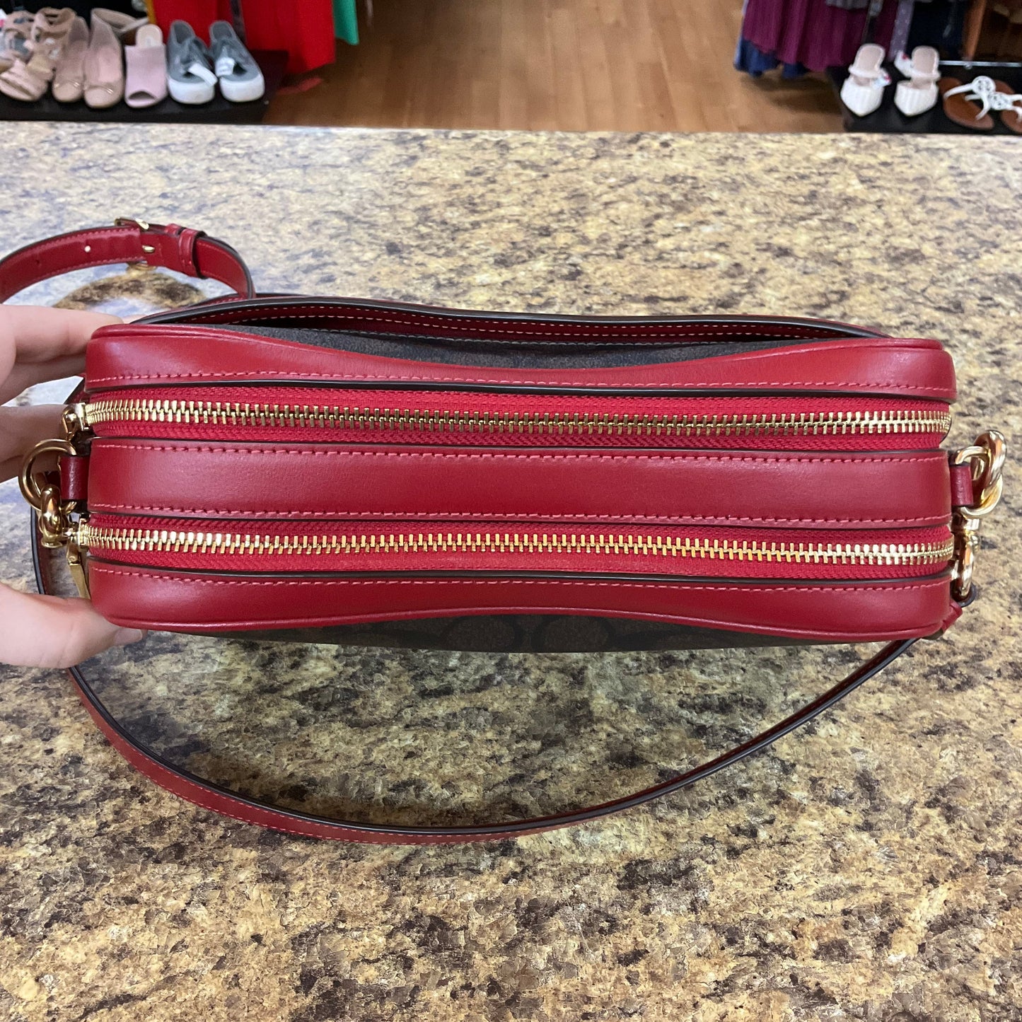 Crossbody Designer By Coach  Size: Small