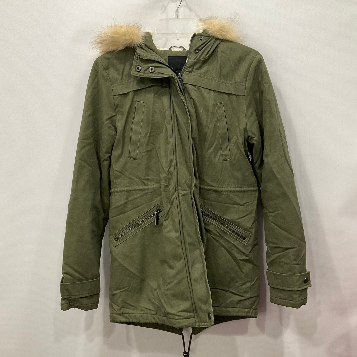 Coat Puffer & Quilted By STUDIO F  In Olive