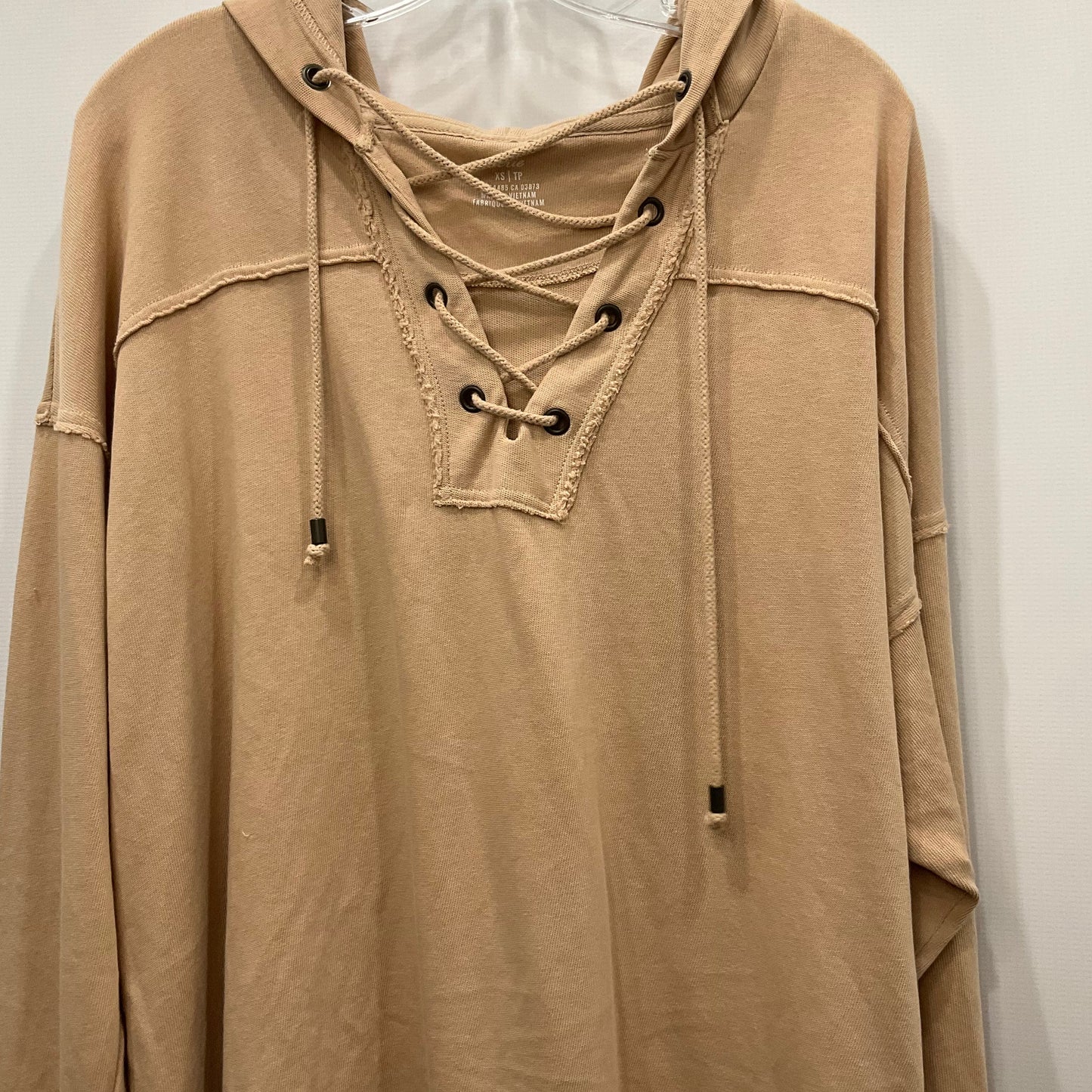 Tan Sweatshirt Hoodie Crewneck Crewneck Aerie, Size Xs