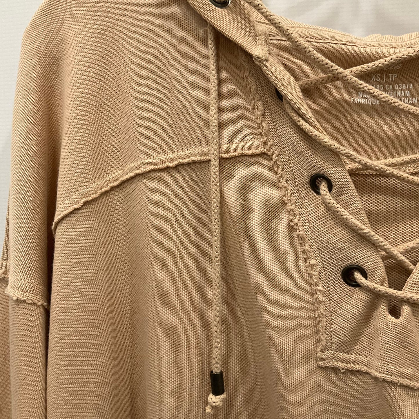 Tan Sweatshirt Hoodie Crewneck Crewneck Aerie, Size Xs