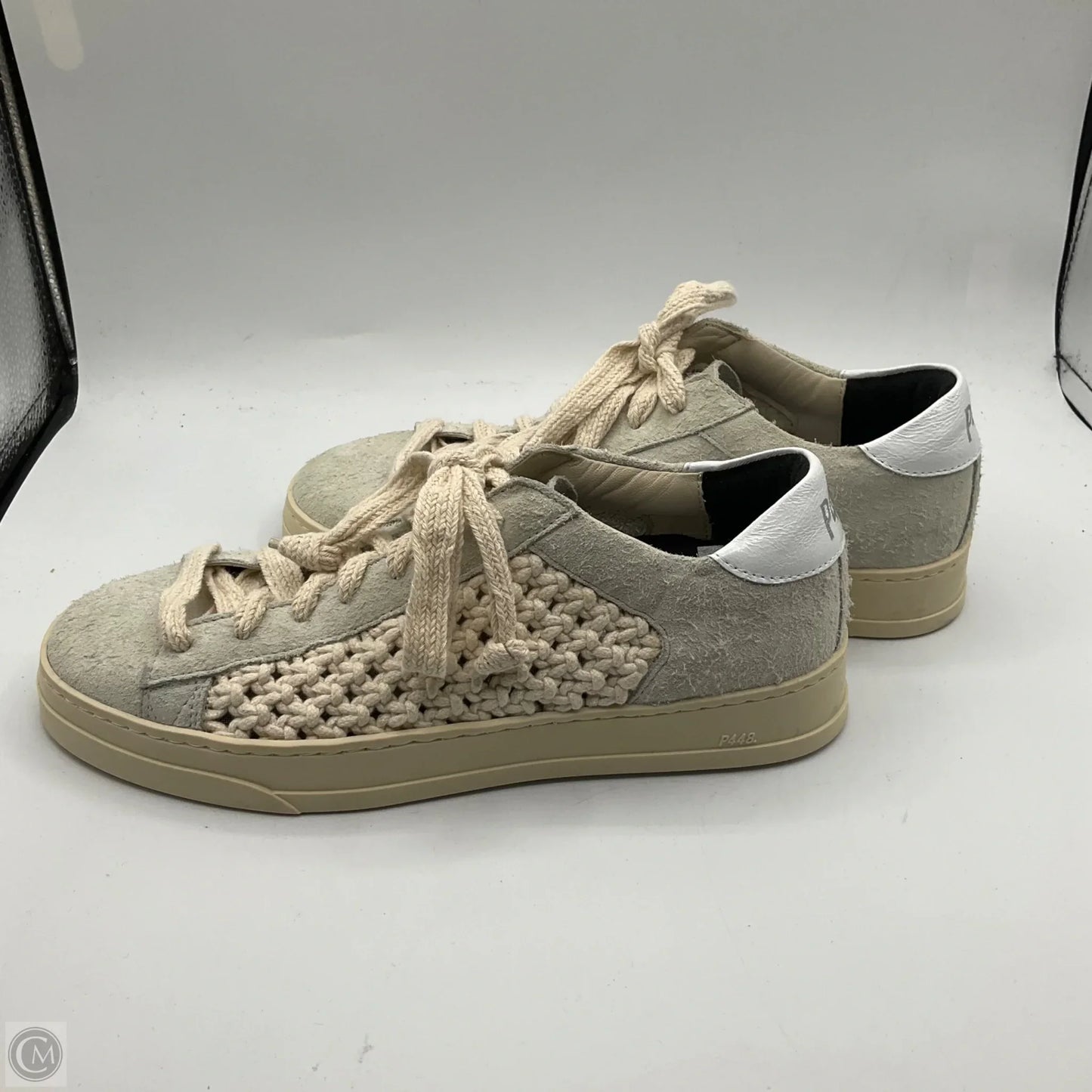 Shoes Sneakers By P448 In Cream, Size: 7