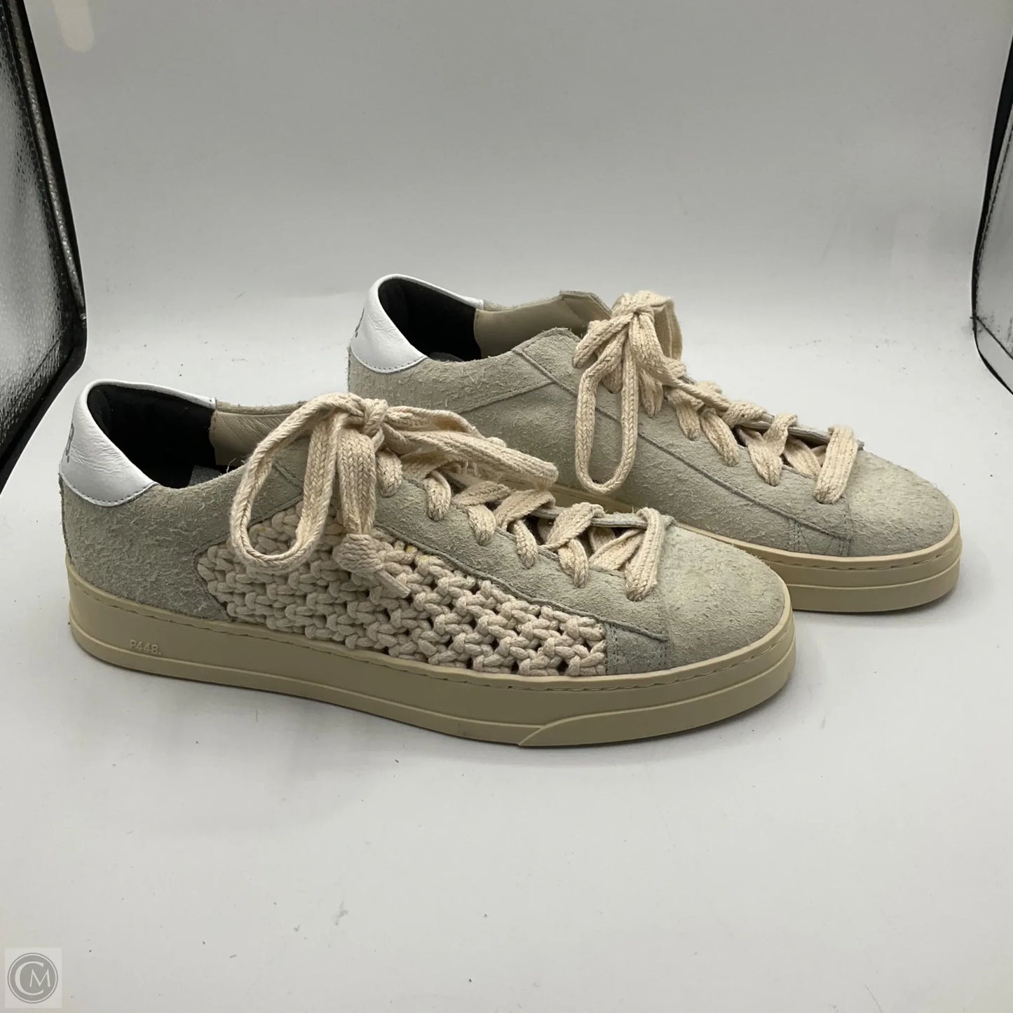 Shoes Sneakers By P448 In Cream, Size: 7