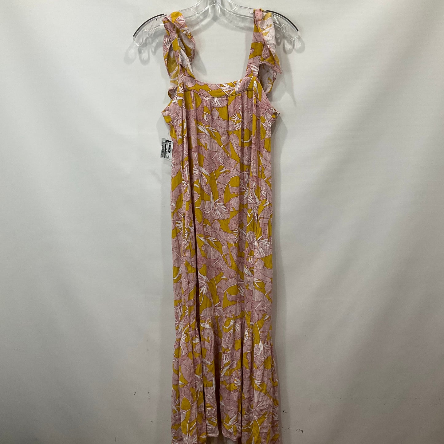 Pink & Yellow Dress Casual Maxi Knox Rose, Size Xs