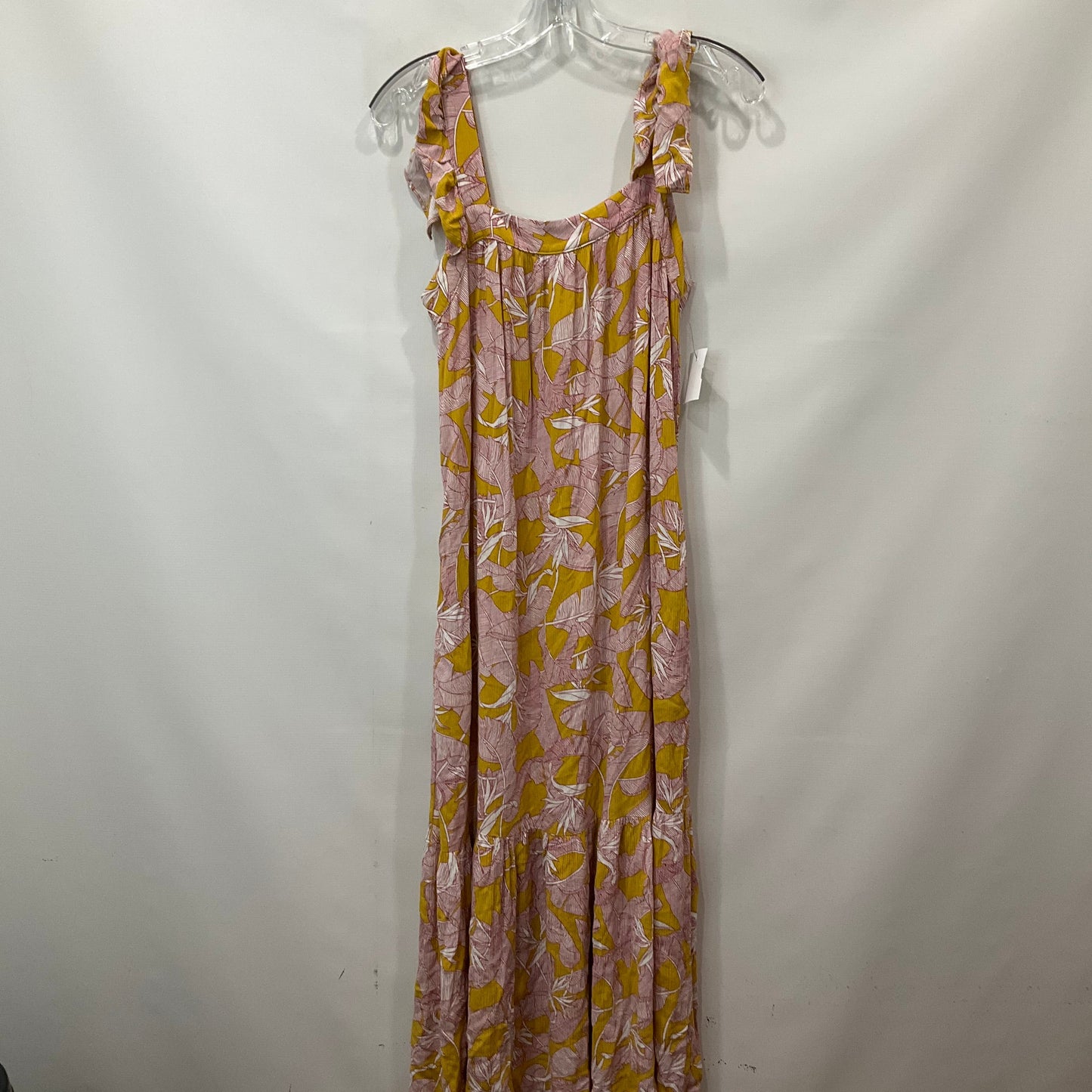 Pink & Yellow Dress Casual Maxi Knox Rose, Size Xs