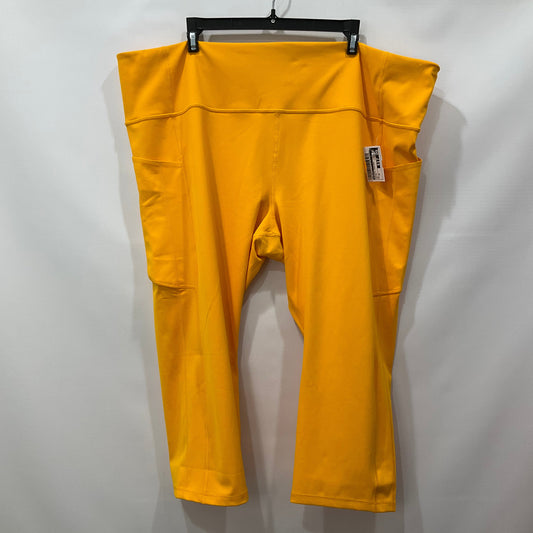 Yellow Athletic Leggings Athleta, Size 3x