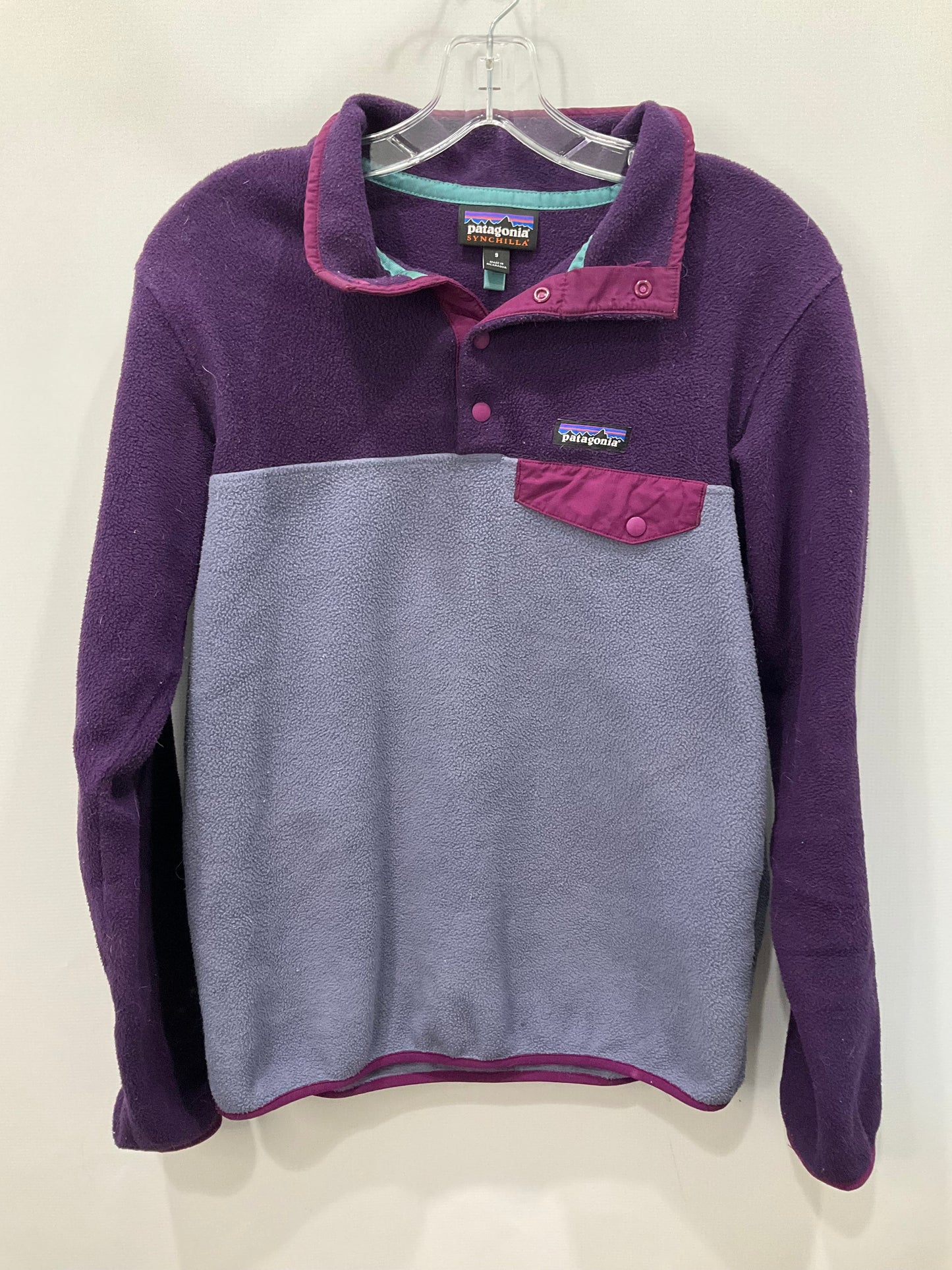 Jacket Fleece By Patagonia In Purple, Size: S