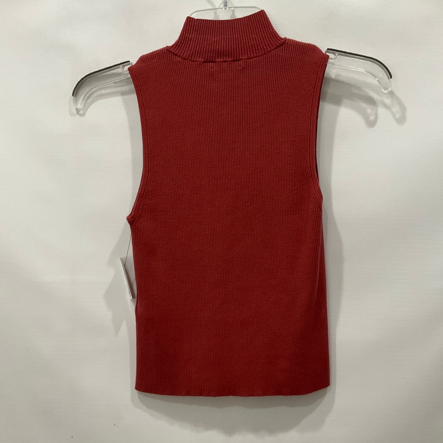 Red Top Sleeveless Basic Madewell, Size S