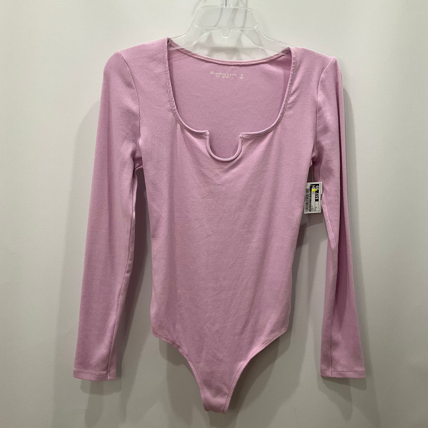 Top Long Sleeve By Abercrombie And Fitch In Pink, Size: M