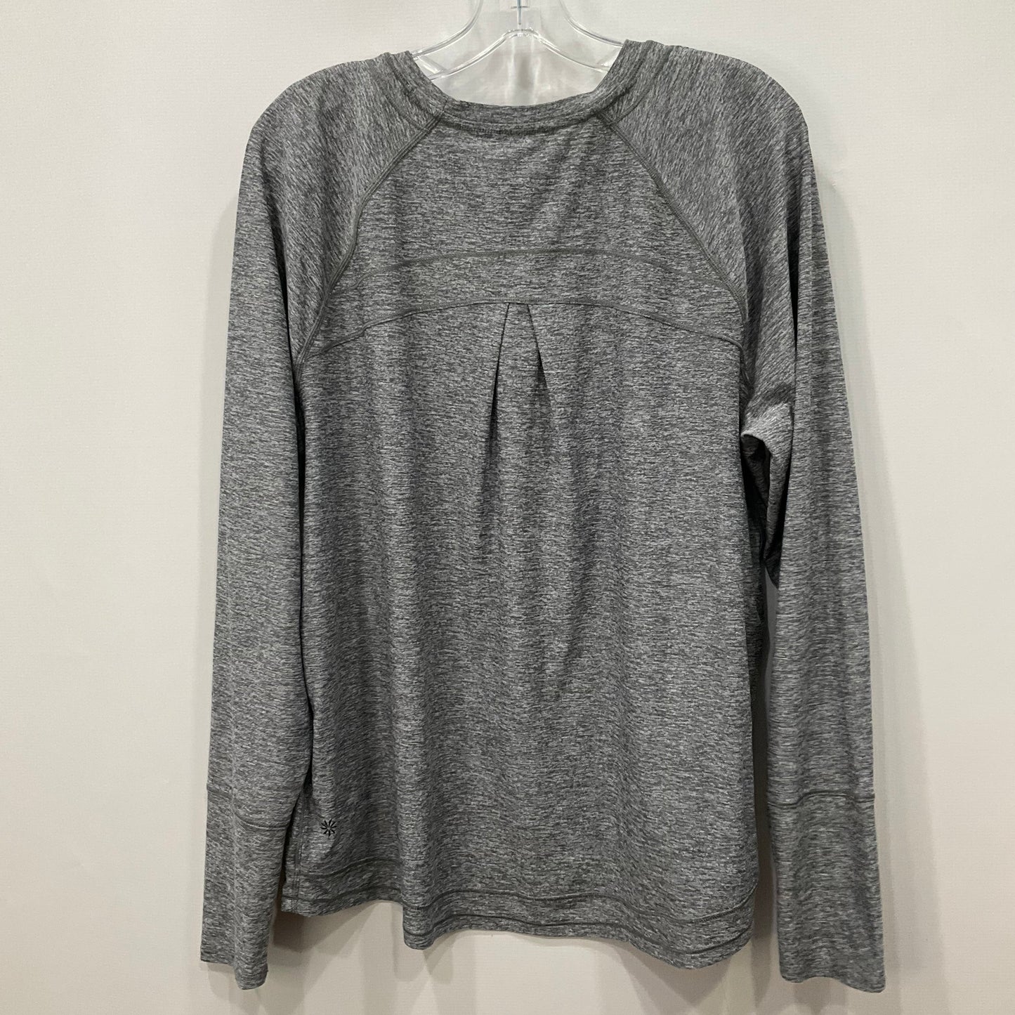 Athletic Top Long Sleeve Collar By Athleta In Grey, Size: Xl