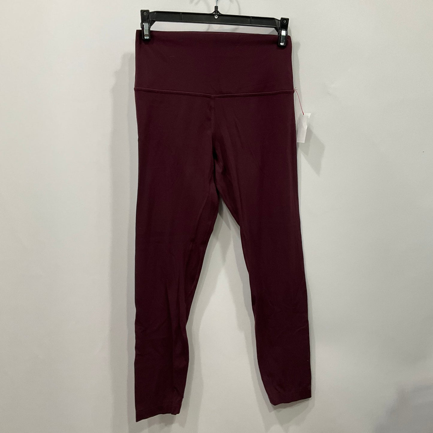 Athletic Leggings By Lululemon In Maroon, Size: 6