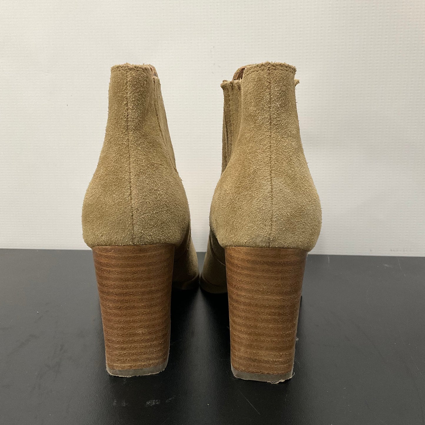 Boots Ankle Heels By Marc Fisher In Beige, Size: 6.5