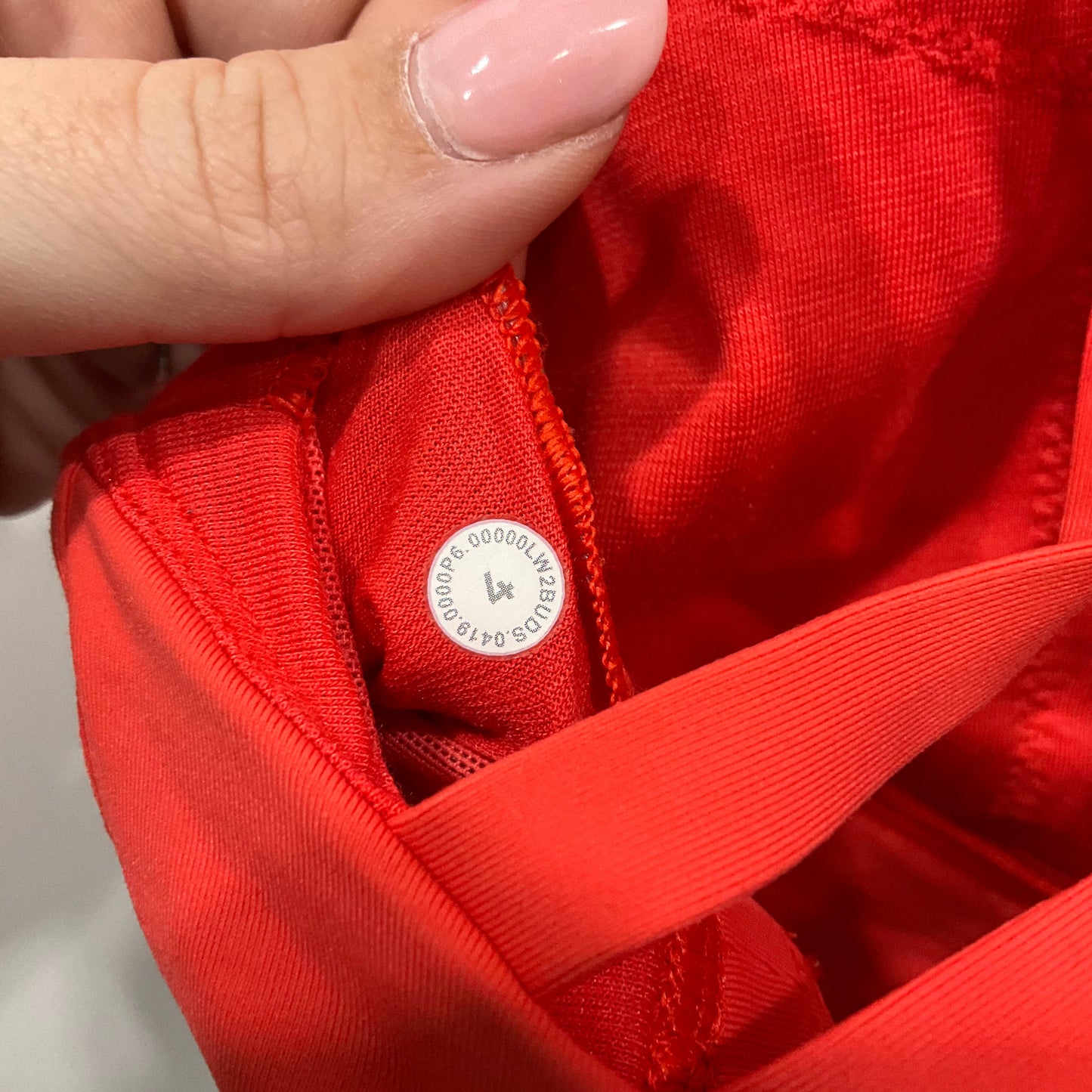 Athletic Bra By Lululemon In Orange, Size: 4