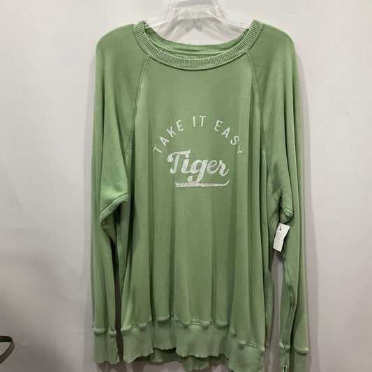 Green Sweatshirt Crewneck Aerie, Size M