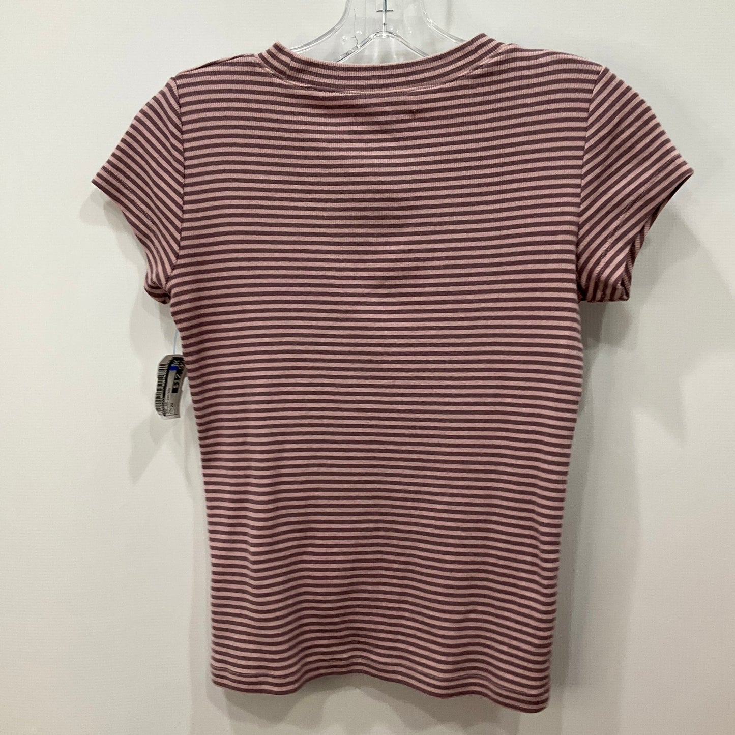 Top Short Sleeve By Madewell In Striped Pattern, Size: Xs