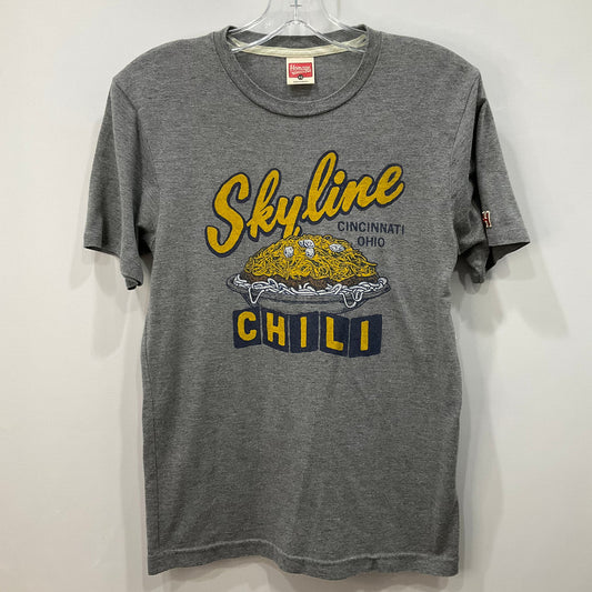 Top Short Sleeve By homage In Grey, Size: Xs