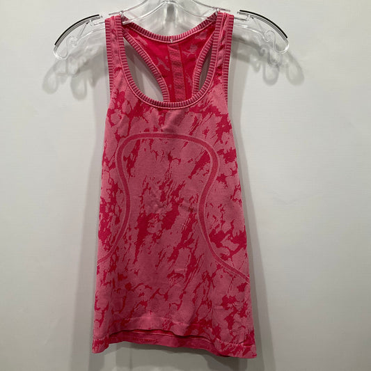 Athletic Tank Top By Lululemon In Pink, Size: 6