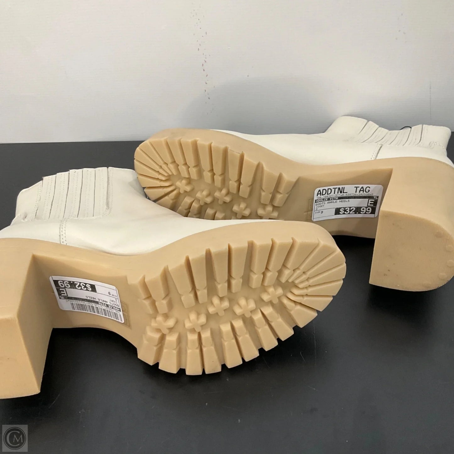 Boots Ankle Heels By Dolce Vita In Ivory, Size: 9