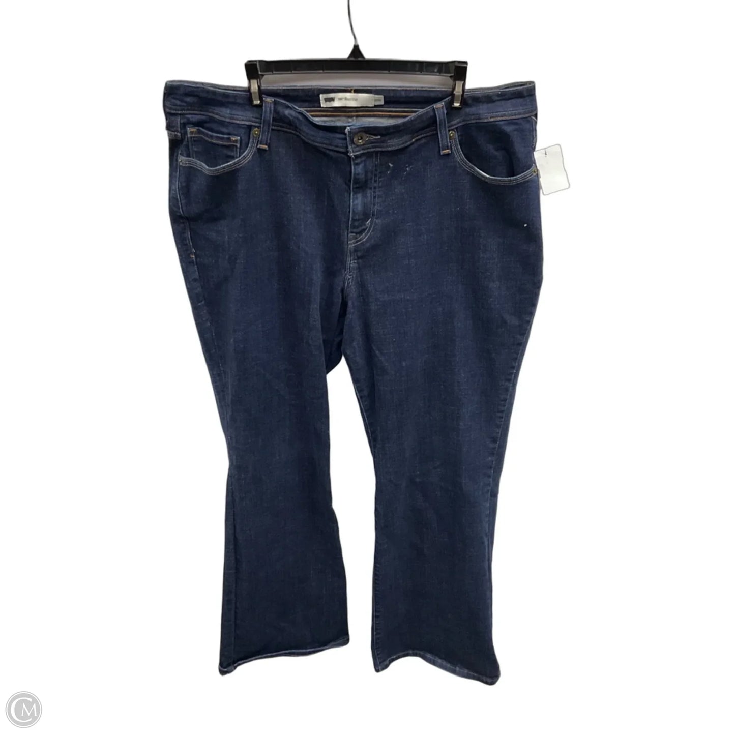 Jeans Boot Cut By Levis In Blue Denim, Size: 20
