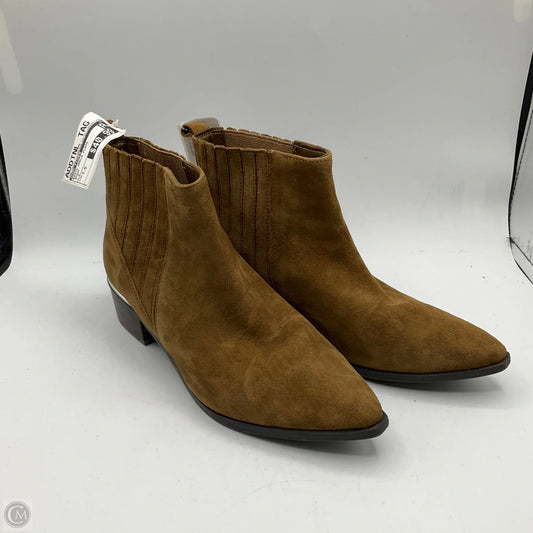 Boots Ankle Flats By Marc Fisher In Brown, Size: 7.5