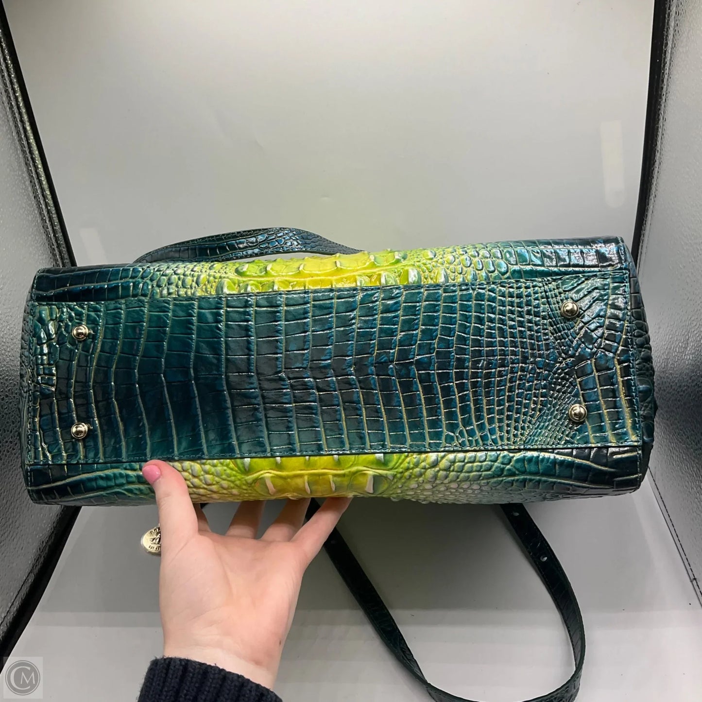 Handbag Designer By Brahmin, Size: Large