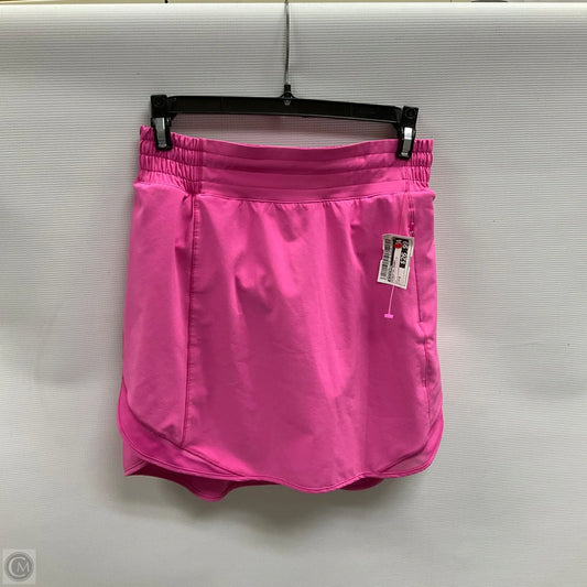 Athletic Skort By Lululemon In Pink, Size: 4