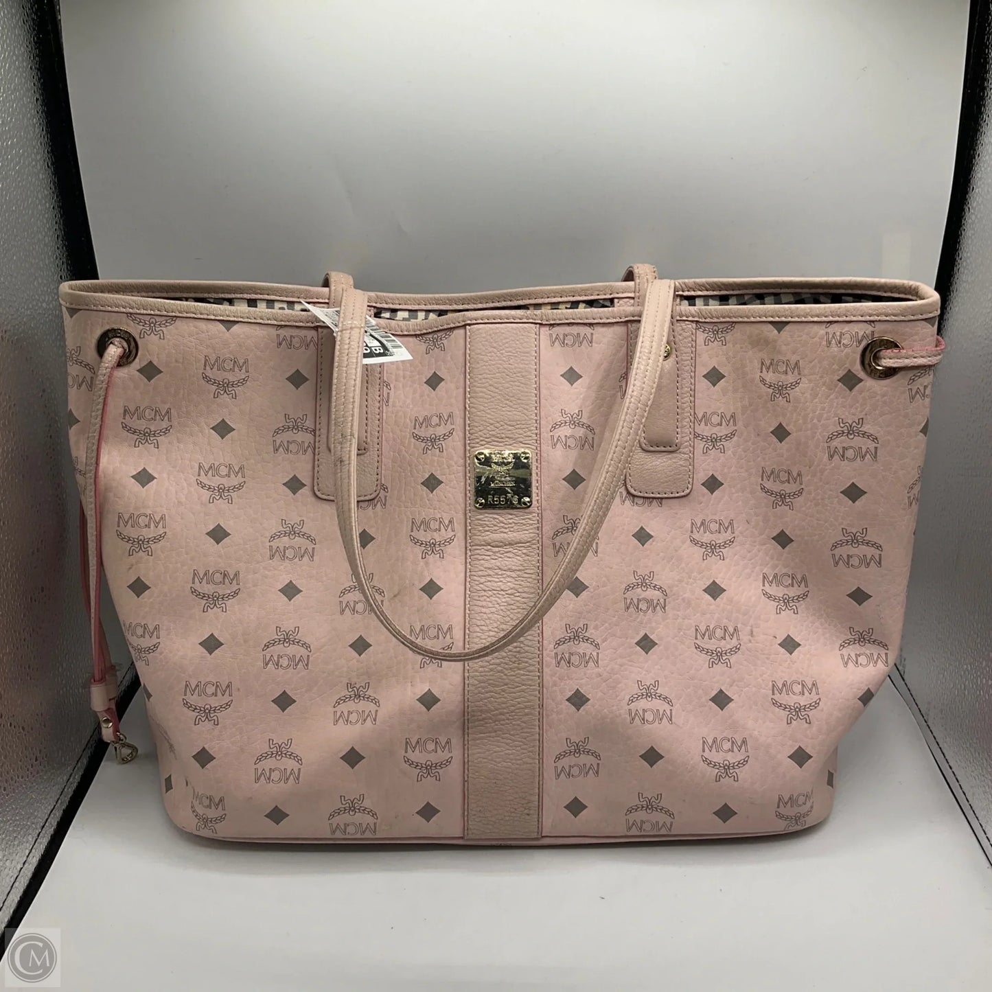 As Is Handbag Luxury Designer By Mcm, Size: Medium