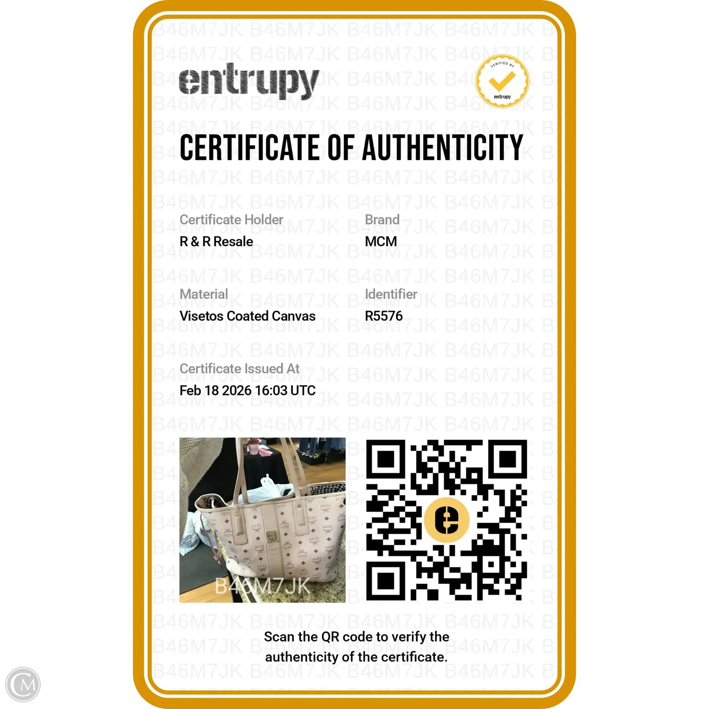 As Is Handbag Luxury Designer By Mcm, Size: Medium