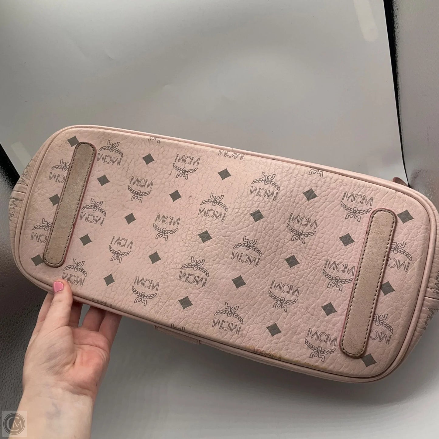 As Is Handbag Luxury Designer By Mcm, Size: Medium