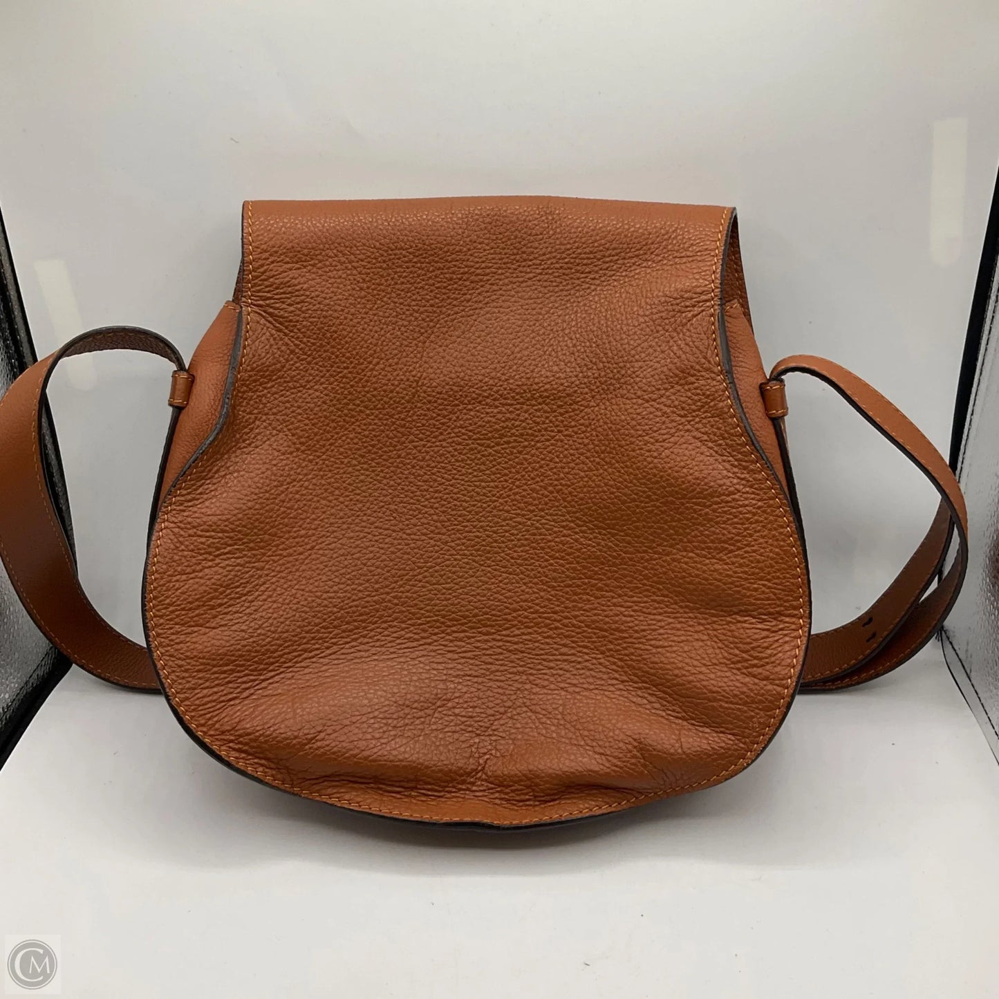 Chloé MARCIE SADDLE BAG GRAINED LEATHER Tan