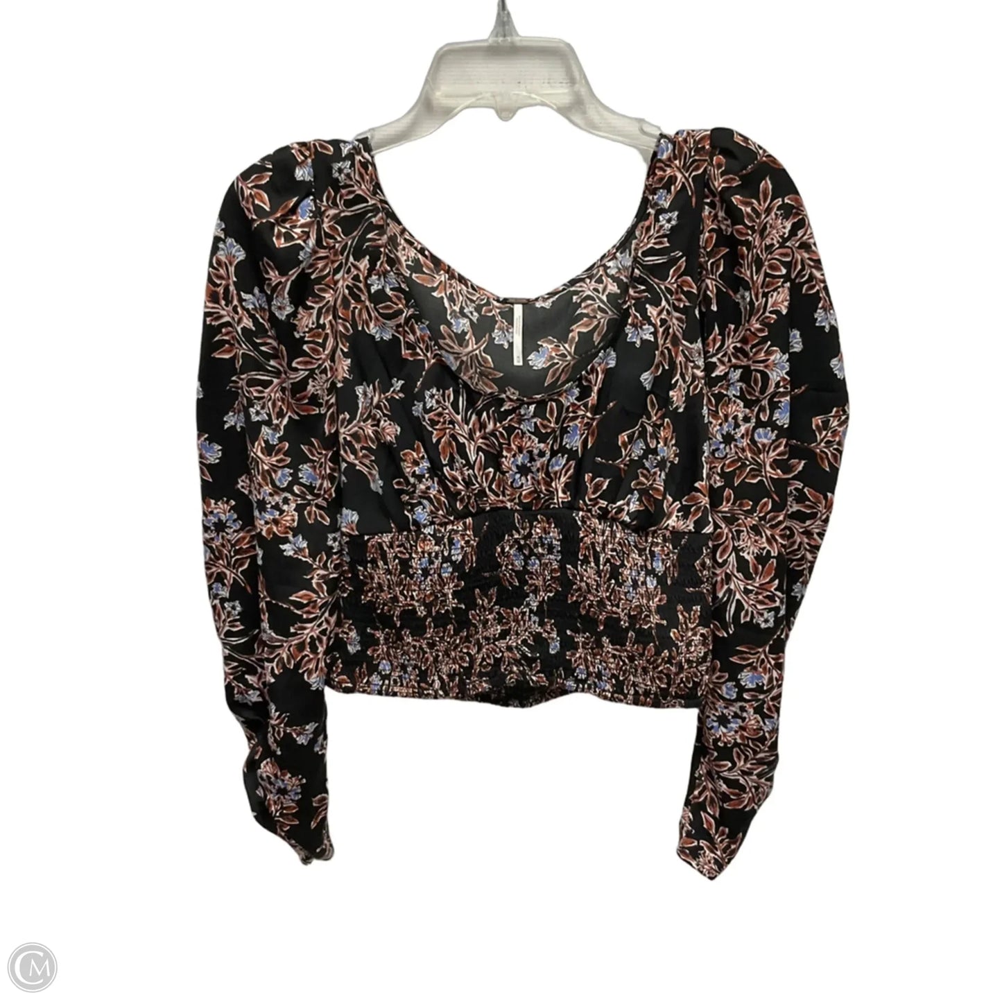 Top Long Sleeve By Free People In Floral Print, Size: M
