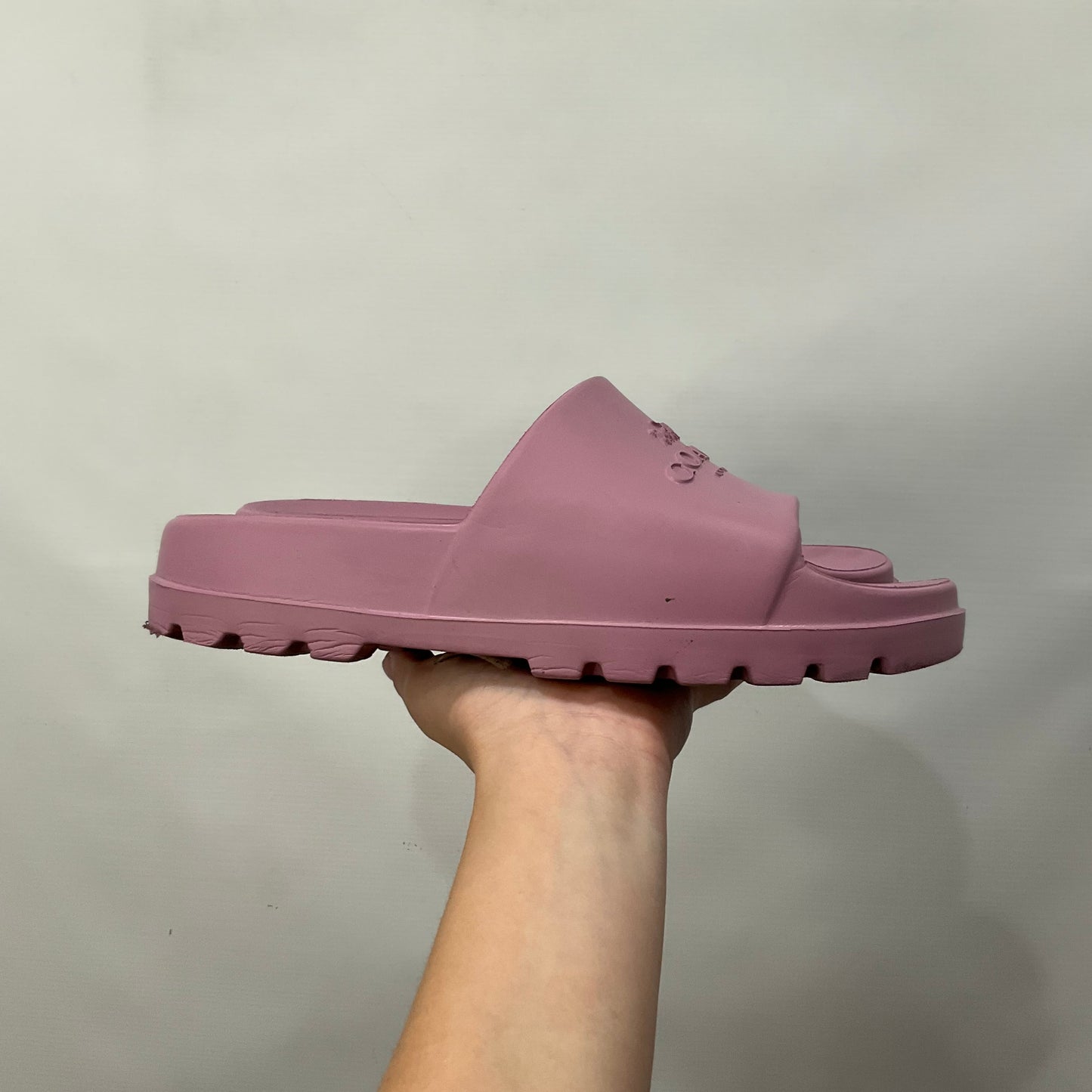 Pink Sandals Flats Coach, Size 8