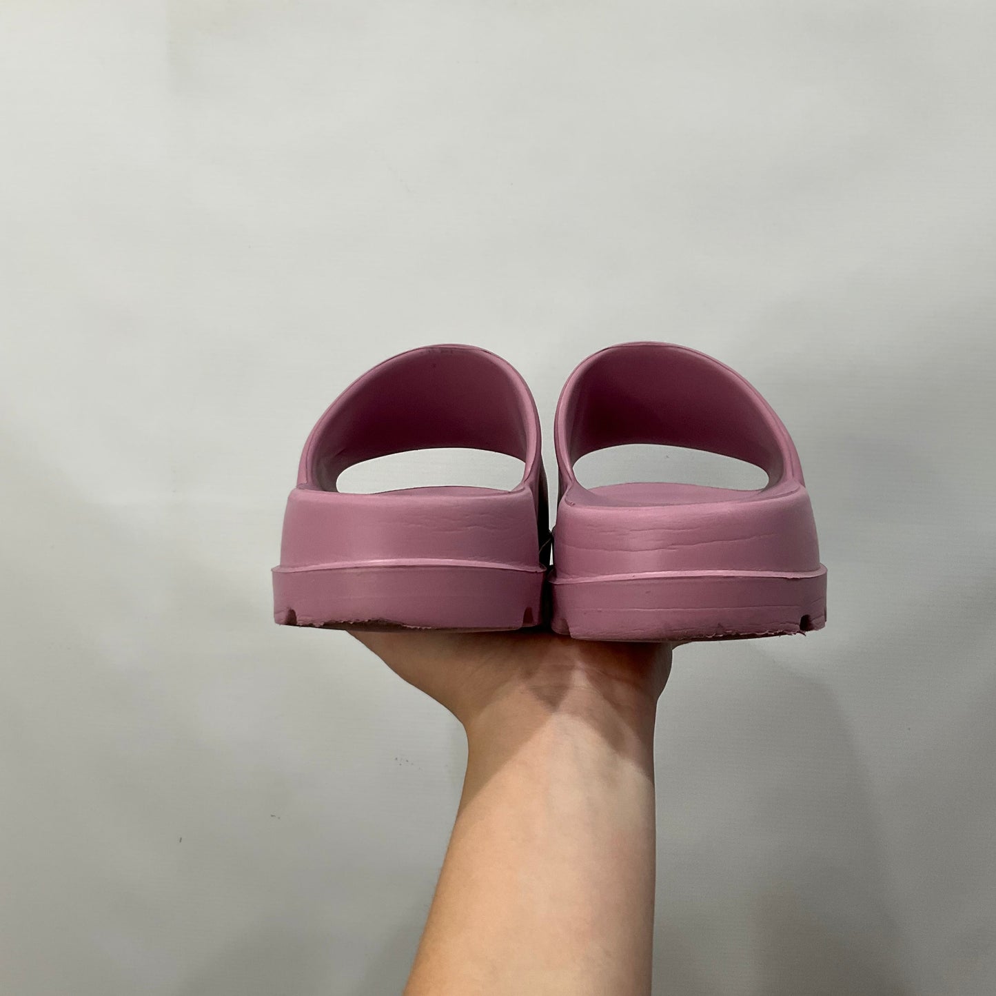 Pink Sandals Flats Coach, Size 8