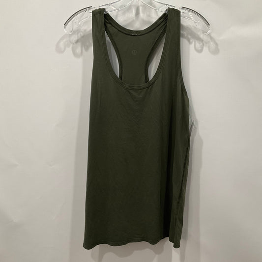 Athletic Tank Top By Lululemon In Green, Size: 8