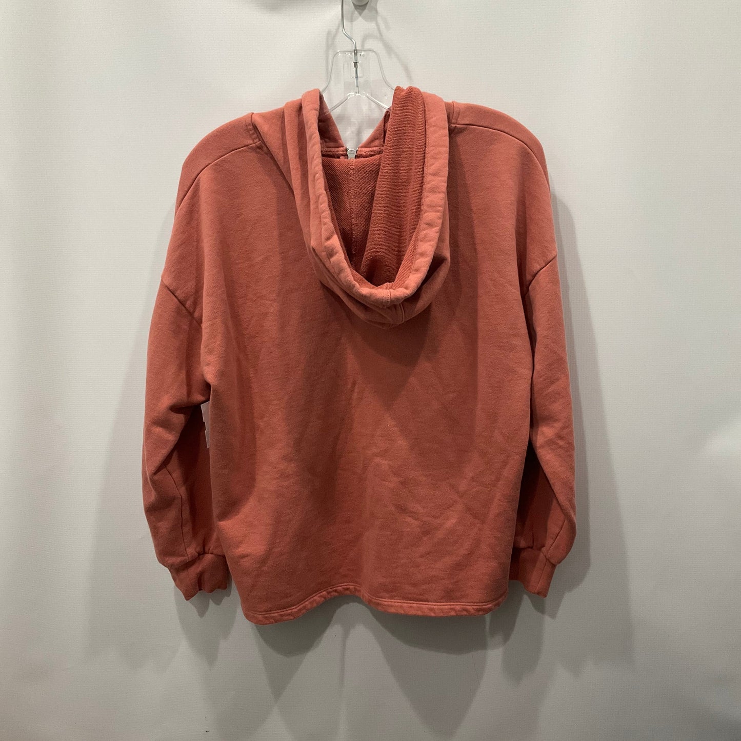 Sweatshirt Hoodie By Madewell In Coral, Size: M