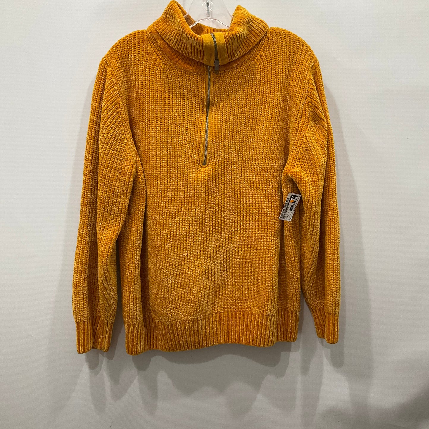 Sweatshirt Collar By Urban Outfitters In Yellow, Size: S