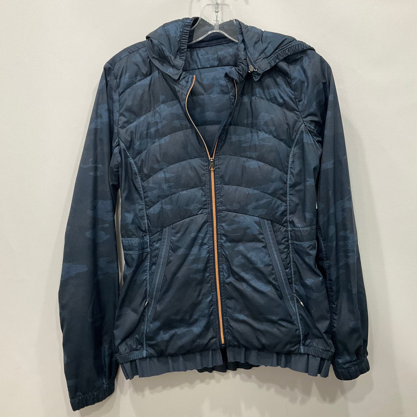 Athletic Jacket By Lululemon In Navy, Size: S